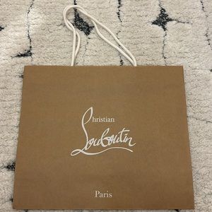 Genuine Christian Louboutin Shopping Bag (15.5” W x 13.25” L)
